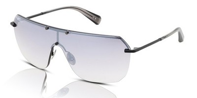 AllSaints Damen Sonnenbrille Ace ALS7002 002 Shield Matt Schwarz/Grau UV400