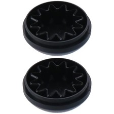 2pcs Front Windshield Wiper Arm Nut Cap Cover, Black Round ABS Head Bolt Cap