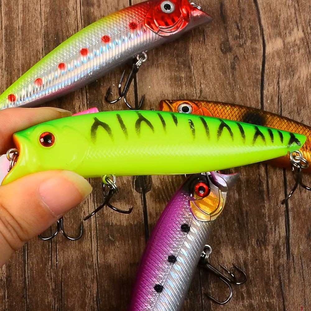 5pc Topwater Poppers For Bass Fishing Lures - Image 4