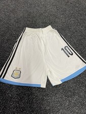 Mens Adidas White Soccer Fubtol Team Shorts Medium Blue