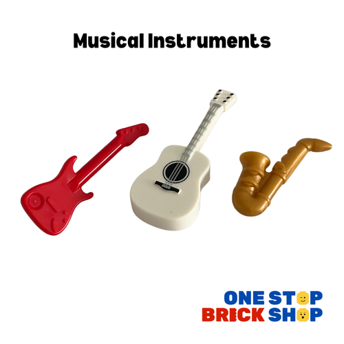 Brand New LEGO Musical Instruments Guitars Saxophone - Assembly Square 10255 - Picture 1 of 1