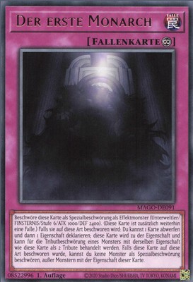 YuGiOh Der erste Monarch MAGO-DE091 Rare NM 1st