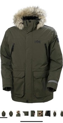 Helly Hansen Reine Parka Wasserdicht Grün Gr L