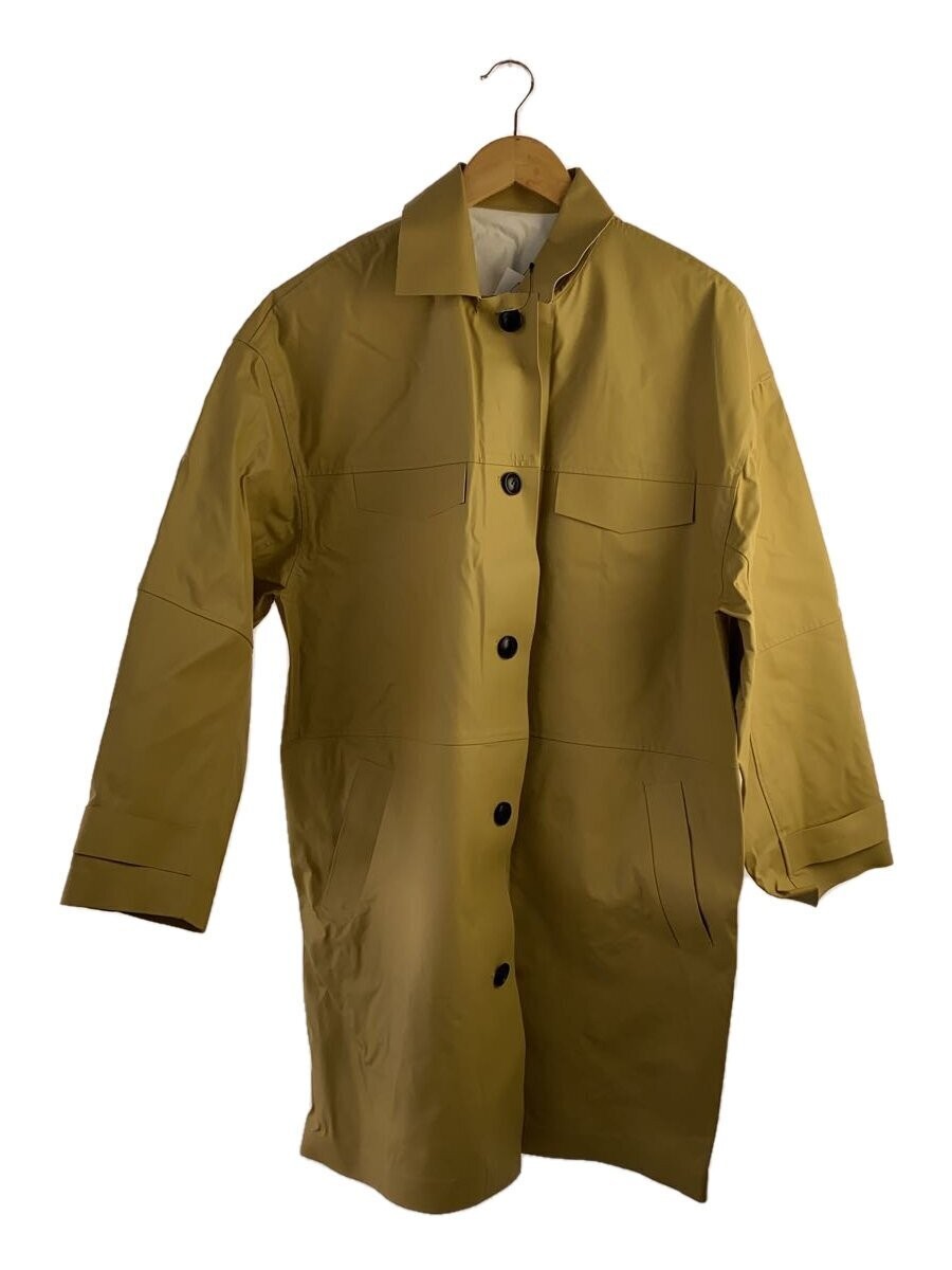 AMERI Fake Leather Coat M Beige Casual Jacket Used - image 1