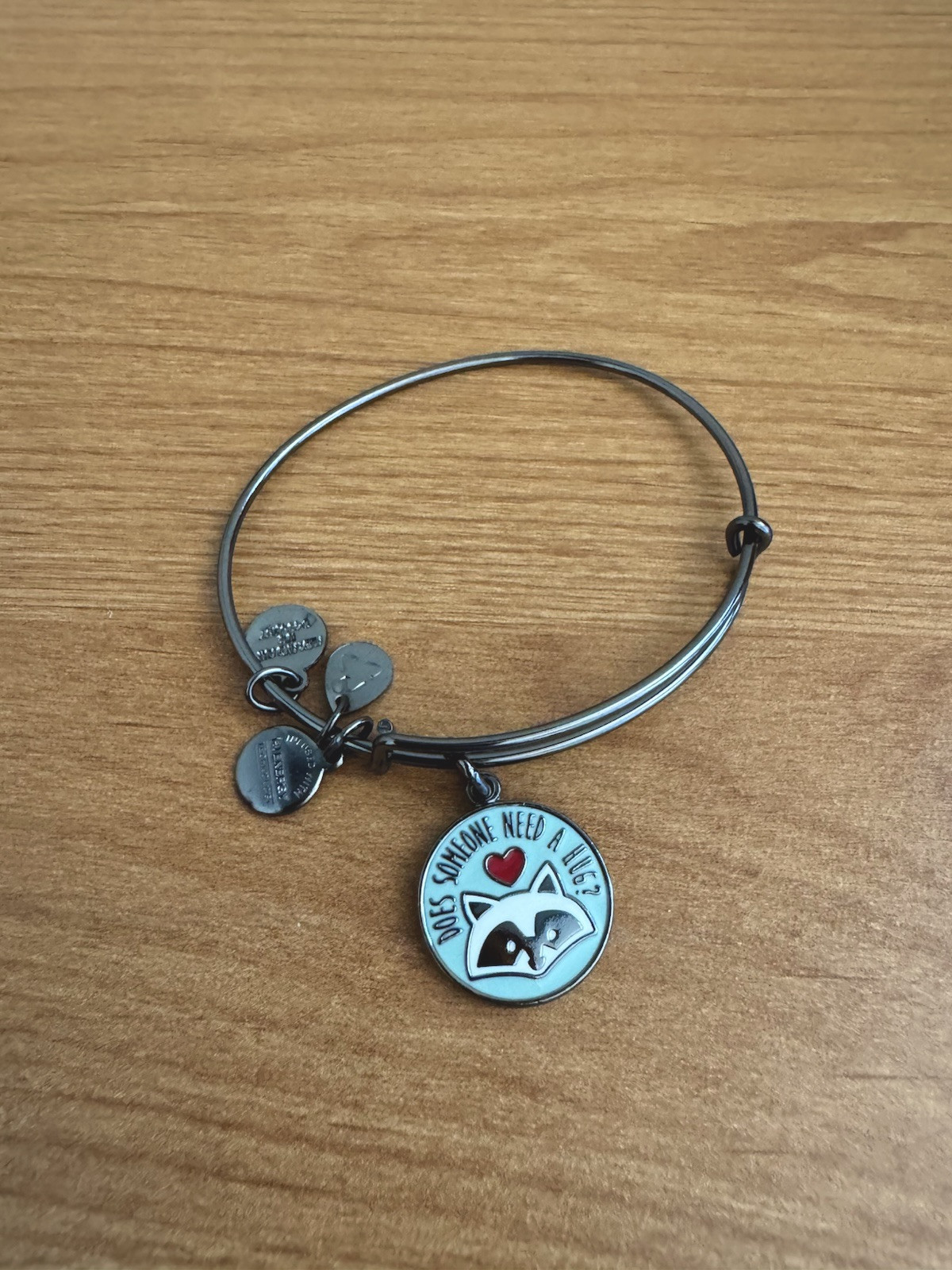 Alex and Ani Elf Does Someone Need a Hug Midnight Silver Bracelet