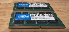 32GB 2x16GB Crucial DDR4 2400MHz SODIMM Laptop RAM PC4-19200 CL17 1.2V Tested