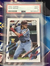 2021 Topps Alec Bohm #277 Base Rookie Card RC PSA 9 MINT Gold Cup Phillies