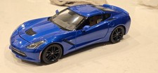 1/18 Maisto 2014 Chevrolet Corvette Stingray Blue Diecast  READ 
