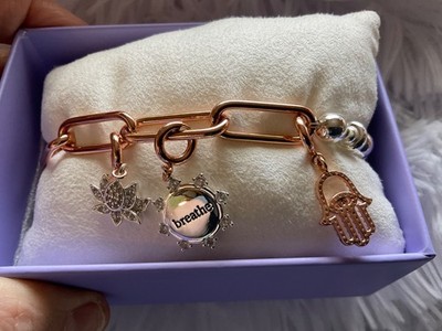 BP Charmelier Remember to Breathe - Rose Gold & Silver Bracelet Mixed Metals