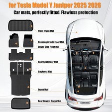 AUXKO All Weather Full Set Mats for 2025 2026 New Tesla Model Y Juniper
