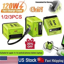 2 In 1 GaN Charger Scalable 120W Max Fast Charger Module With Type C  USB Ports
