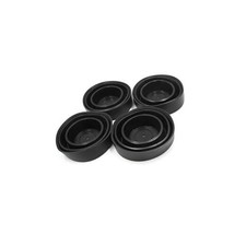 Universal 4Pcs Black Rubber Housing Seal Cap Dust Cover for Car LED Headlight