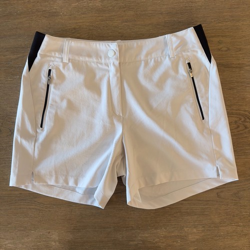 Louis Castel Women's White Golf Shorts-Size 70-U.S 4-Japanese Performance Fabric
