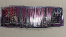 2024 Prizm Football PINK WAVE PRIZMS with Rookies & Vets You Pick Player Card