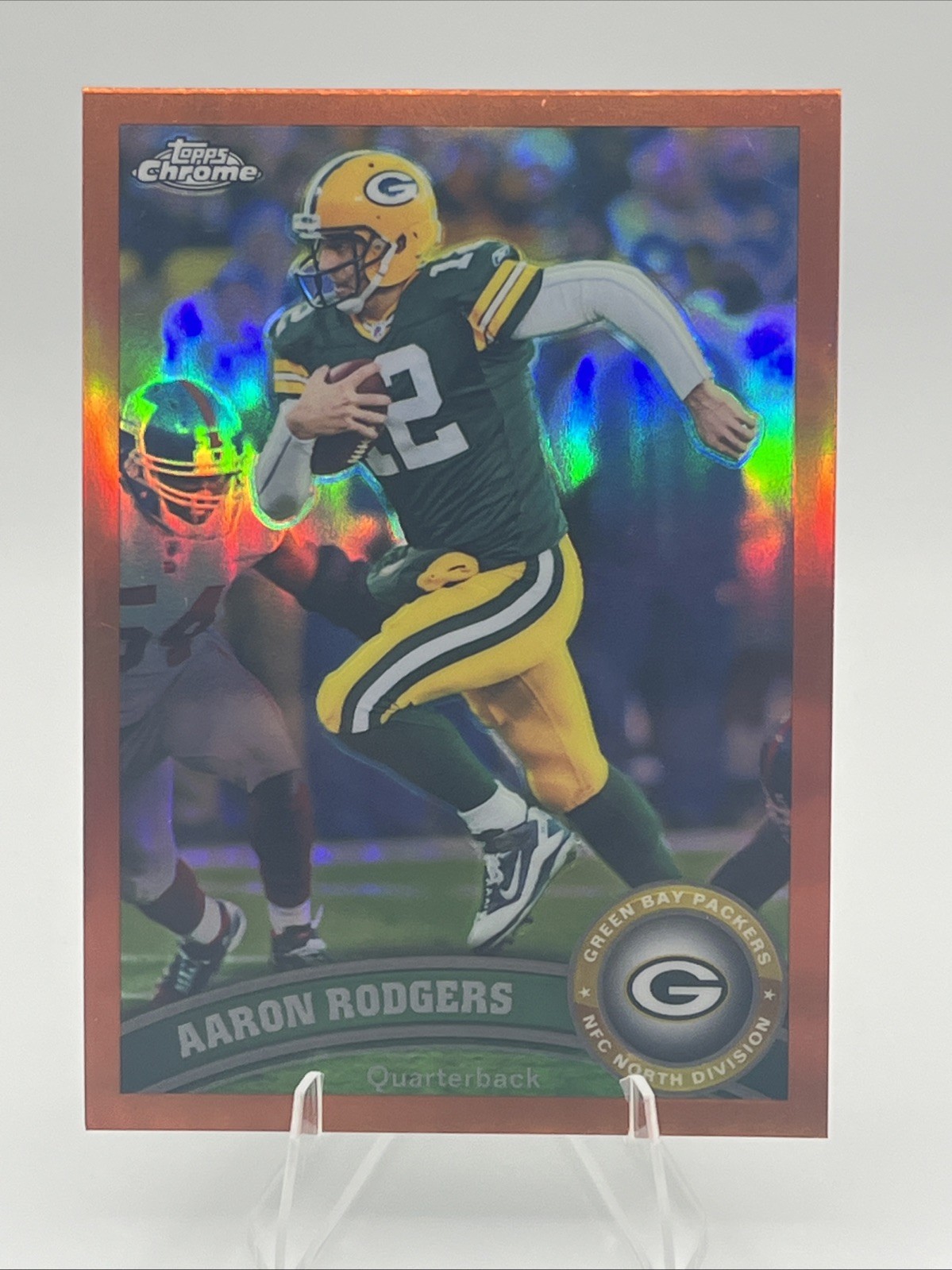 2011 Topps Chrome - Aaron Rodgers #100 Orange Refractor