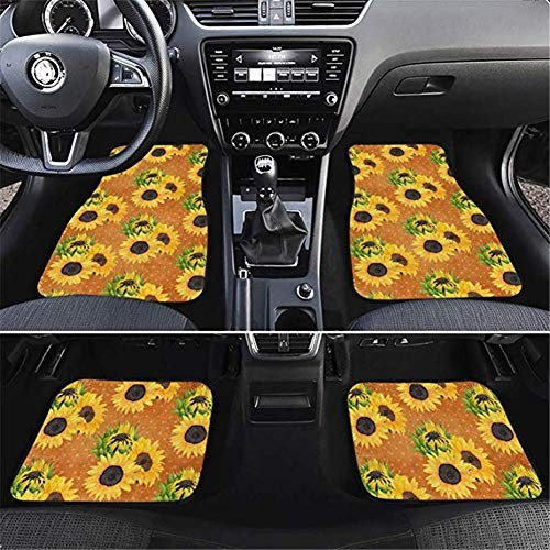  Universal Car Floor Mats Carpet Set with Pink American Flag Camo Pink Deer