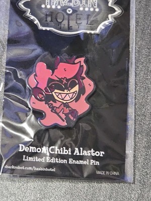 Sharkrobot Hazbin Hotel Demon Chibi Alastor Pin | eBay