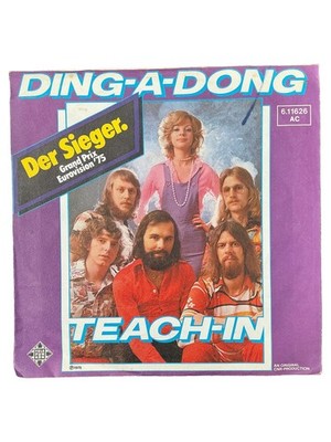 Teach-In Ding-A-Dong Vinyl Single 7'' 1975 Eurovision Siegertitel Schlager
