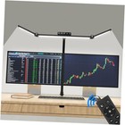 Architect Lamp with Clamp, Double Head Computer Monitor Gooseneck Desk Light 