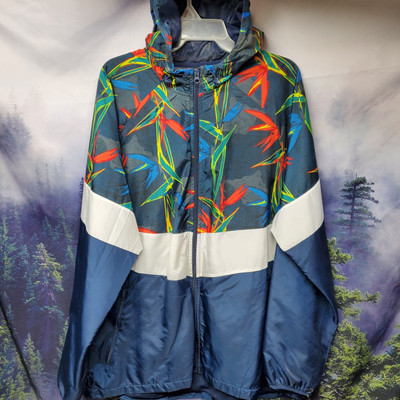 Russell Athletic Mens Size XL Multicolor Hawaiian Windbreaker