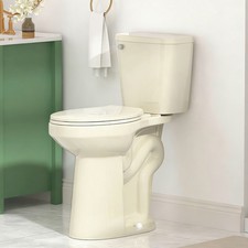 21" Tall 2-Piece Elongated Toilet for Seniors Disabled 1.28GPF 12" Rough-in