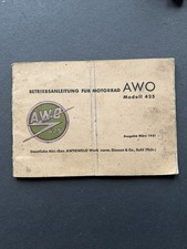 Betriebsanleitung UrAwo Awo Touren 425 Motorrad 1951