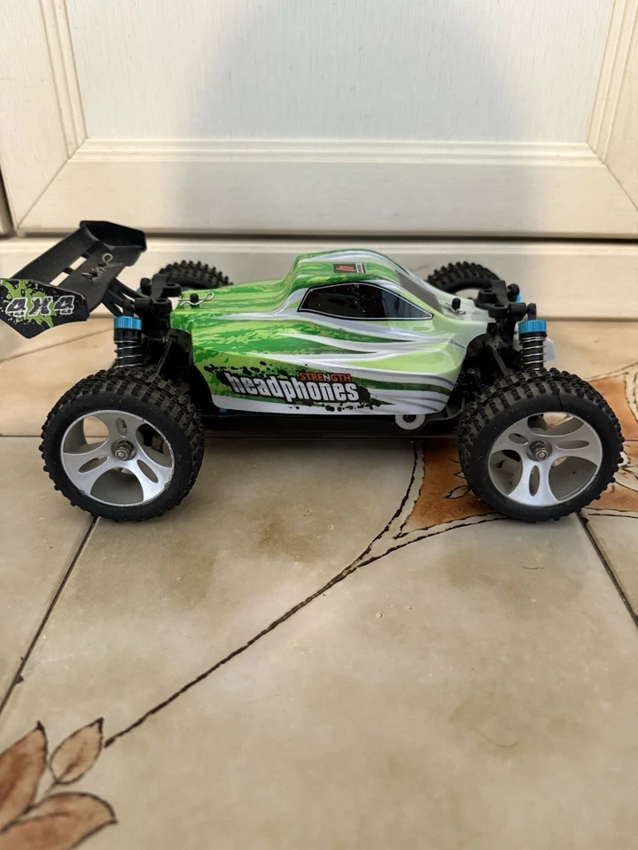 Automodello Buggy 4WD 1:18 2,4 GHz Bianco/Verde RTR WLTA959-B - radiokontrol mod - Immagine 2 di 4