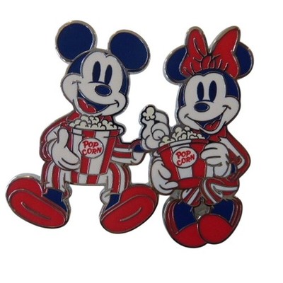 Disney Trading Pin 179013  DLP - Mickey and Minnie with Popcorn - Pajamas Party