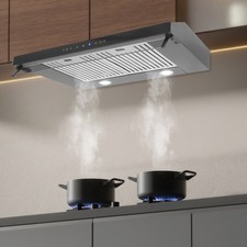 30" Under Cabinet Range Hood 900 CFM, Dual Motor Stainless Steel Kitchen Vent