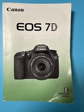 Canon EOS 7D Instruction Manual Digital SLR Camera Guide Book English