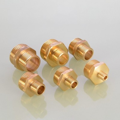 Male to Male Brass Pipe Fitting 1/8'' 1/4'' 3/8'' 1/2'' 3/4'' 1  Thread Adapter