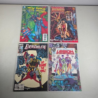 Comic Books Legion of Heroes #60 + Deathlok #11 + DC 23.1 Cyborg + Vampirella