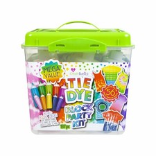 NEW - Create Basics Block Party Tie Dye Party Tub Kit, 5 Large 6 Mega Bottles