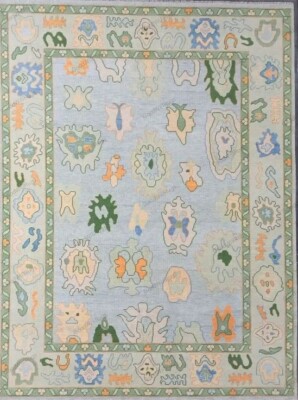 Modern Oushak Rug Hand Knotted Rug For Living Room Bedroom 4x6, 5x8, 6x9, 8x10 .