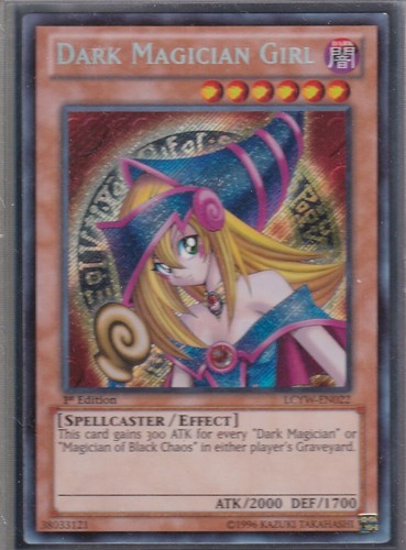 ¡YUGIOH! DARK MAGICIAN GIRL - SECRETO RARO - 1A EDICIÓN LCYW-EN002 CASI NUEVO - LP - Imagen 2 de 2