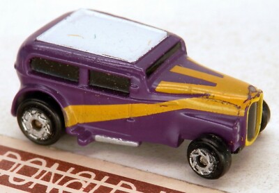 Micro Machines 1932 Ford Chopped 2-Door Hot Rod Purple w/Sun Rays RARE