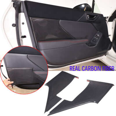 Real Dry Carbon Fiber Interior Door Panel Trim Cover For GR86 BRZ 2022-2023 US
