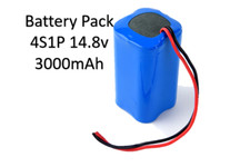 14.8v 3000 mAh Li-ion battery pack 4S1P