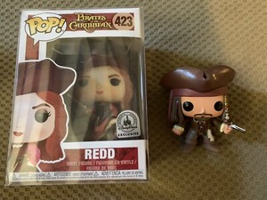 Captain Jack Sparrow #48 (no box) Redd #423 Disney Parks Exclusive Funko Pop