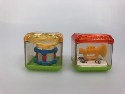 Peek a Blocks replacement Incrediblock Cube drums trumpet set of 2