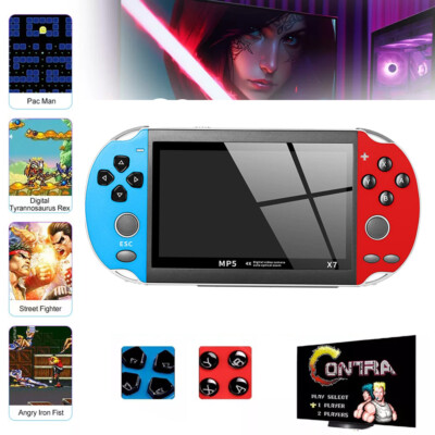 X7 Plus Handheld Spielkonsole Spiele 4'' Kinder Video Retro Game Consoles