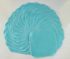 Cloth Wipes 20 Flannel 8" Light Blue TP Baby Family Tissue Napkin 1 or 2 Ply