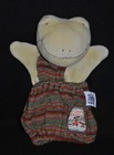 Doudou Marionnette Grenouille MOULIN ROTY La Grande Famille Perlette Verte TTBE