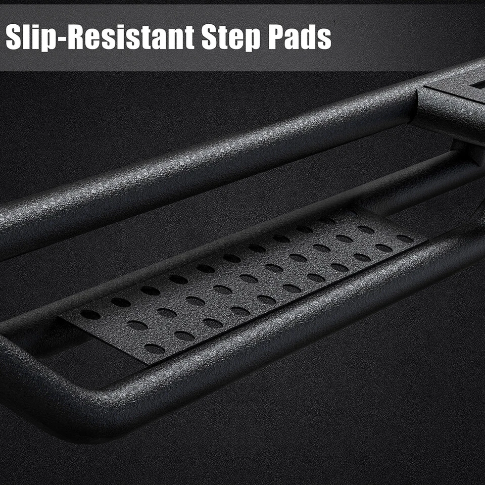 estriberas aptas para Toyota 4Runner 2010-2024 peldaños laterales barra Nerf rieles armadura negro Foto 4 de 4