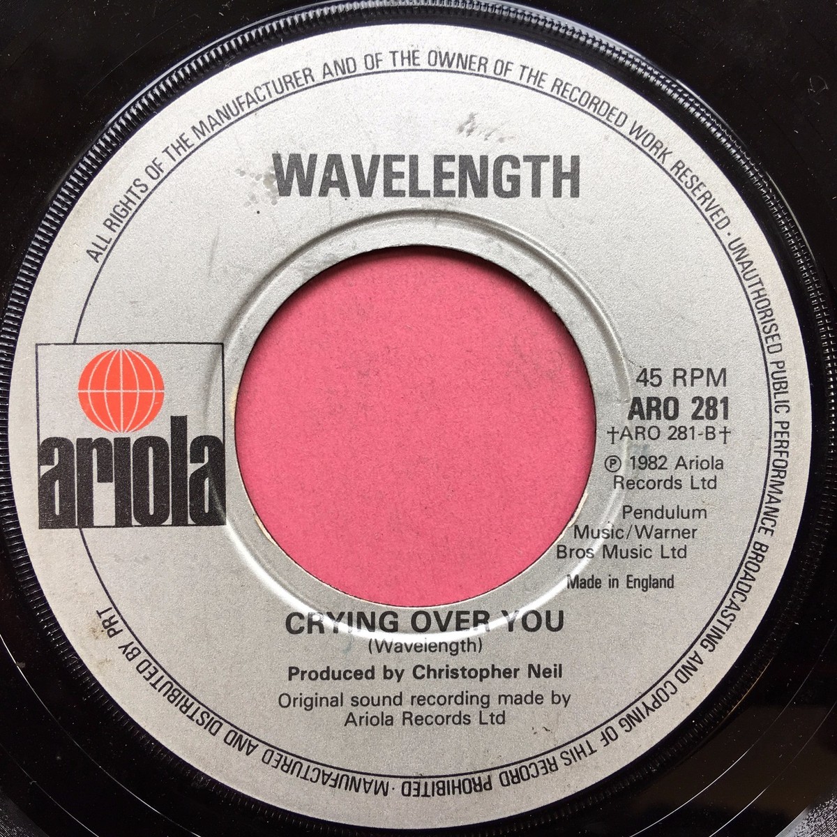 英7” Wavelength Hurry  ARO281 Ariola /00080 Wavelength - Hurry Home - Ariola ARO-281 - JUKEBOX READY - VG+