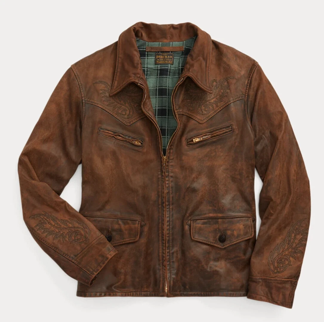 S*a様 超希少 25周年 RRL ADMIRAL LEATHER JACKET RRL Leather Coats, Jackets & Vests for Men for Sale - Shop New