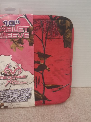 Realtree Camo 10" Protective Neoprene Tablet Sleeve Pink Camo Brand New - Picture 3 of 6
