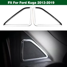 Inner A Pillar Door Stereo Speaker Cover Chrome Trim Bezel For Ford Kuga 2013-19
