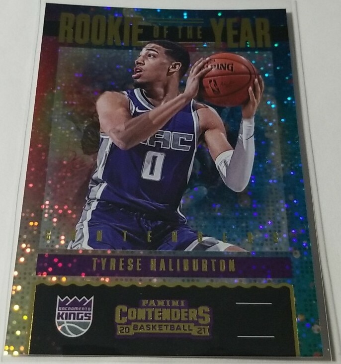 2020-21 Panini Contenders TYRESE HALIBURTON Rookie of the
