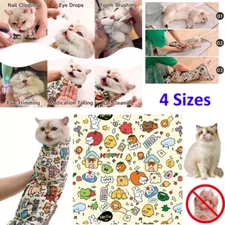 Cat Grooming Wrap Self-Adherent Anti-Bite Anti-Scratch Anti-Escape Calming Cats